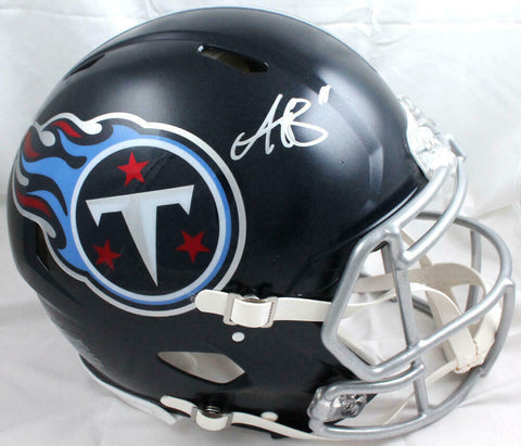 AJ Brown Autographed Tennessee Titans F/S Speed Authentic Helmet-Beckett W Holo