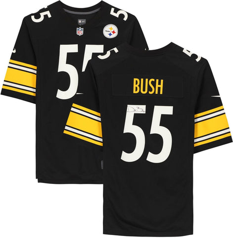 Devin Bush Pittsburgh Steelers Autographed Black Nike Game Jersey