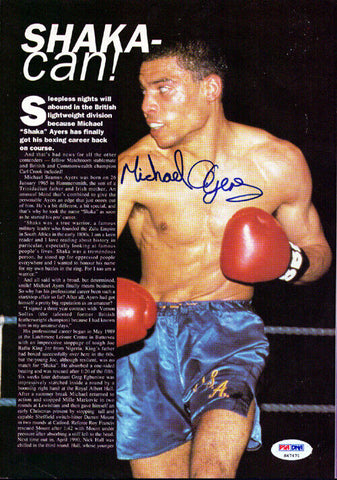 Michael Ayers Autographed Signed Magazine Page Photo PSA/DNA #S47471