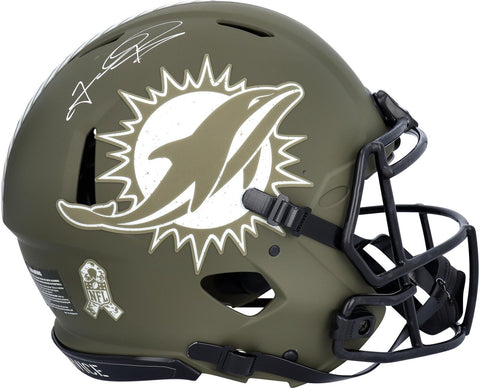 Signed Tua Tagovailoa Dolphins Helmet