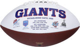 Brian Daboll New York Giants Autographed White Panel Football