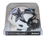 Tony Dorsett Autographed Dallas Cowboys Lunar Mini Helmet Beckett 36228