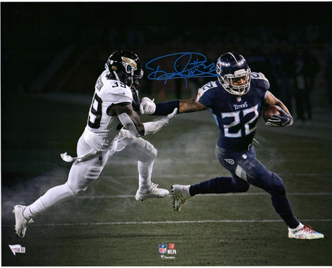 Derrick Henry Tennessee Titans Autographed 16" x 20" Record Breaking Photograph