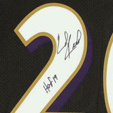 Frmd Ed Reed Baltimore Ravens Signed Black M&N Authentic Jersey & "HOF 19" Insc