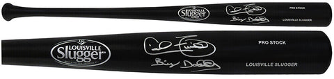 Cecil Fielder Signed Louisville Slugger Black Baseball Bat w/Big Daddy -(SS COA)