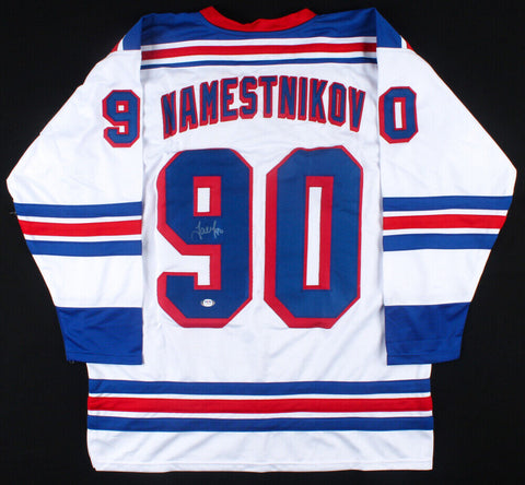Vladislav Namestnikov Signed NY Rangers Jersey (PSA) Playing career 2009-present