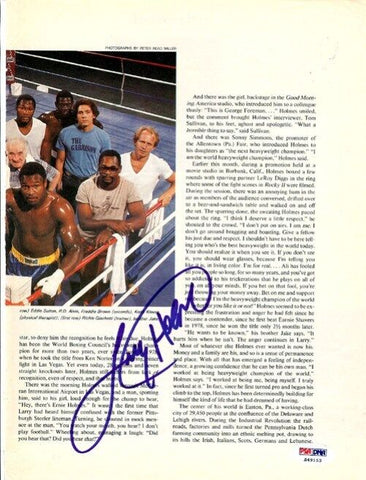 Larry Holmes Autographed Signed Magazine Page Photo PSA/DNA #S49153