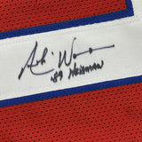 Autographed/Signed ANDRE WARE 89 Heisman Houston Red College Jersey JSA COA Auto