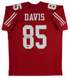 Vernon Davis Authentic Signed Red Pro Style Jersey Autographed BAS Witnessed