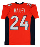 Champ Bailey Authentic Signed Orange Pro Style Jersey Autographed BAS Witnessed