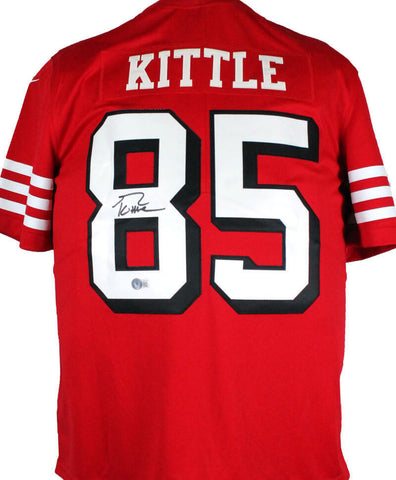 George Kittle Signed San Francisco 49ers Red NFL Nike Vapor Jersey-BeckettW Holo