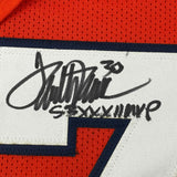 Framed Autographed/Signed Terrell Davis 33x42 SB XXXII MVP Jersey JSA COA
