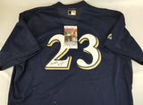 Rickie Weeks Signed "To: Andy" Milwaukee Brewers Mesh Replica Jersey (JSA COA)