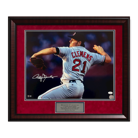 Roger Clemens Signed Autographed Photograph Framed to 20x24 JSA