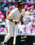 Don Mattingly Autographed NY Yankees 16x20 P/S Jersey w/Insc.-Beckett W Hologram