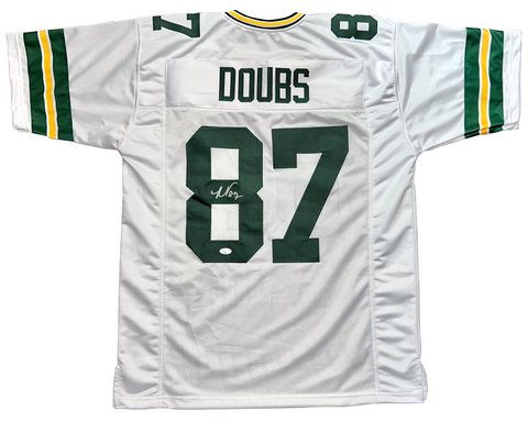 ROMEO DOUBS AUTOGRAPHED SIGNED GREEN BAY PACKERS #87 WHITE JERSEY JSA