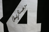 Andy Russell Autographed/Signed Pro Style Black XL Jersey JSA 35526