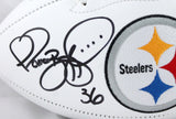 Jerome Bettis Autographed Pittsburgh Steelers Logo Football-Beckett W Hologram