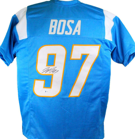 Joey Bosa Autographed 2020 Light Blue Pro Style Jersey - Beckett W *Black *9