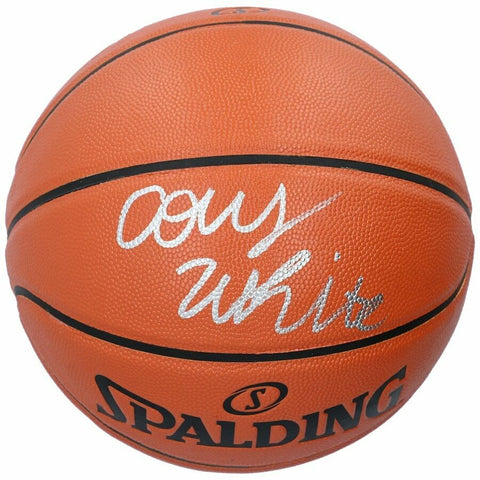 COBY WHITE Autographed Chicago Bulls Spalding Basketball FANATICS