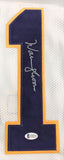 Warren Moon Signed Minnesota Vikings White Jersey (Beckett COA) 9xPro Bowl Q.B.