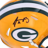 Aaron Rodgers Green Bay Packers Signed Riddell Speed Mini Helmet