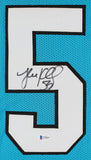 Luke Kuechly Authentic Signed Blue Pro Style Jersey Autographed BAS