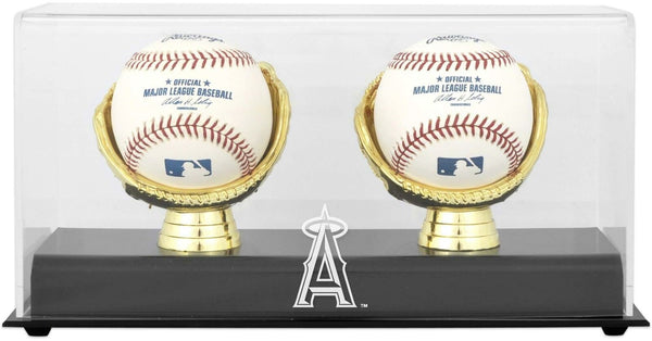 Angels Gold Glove Double Baseball Logo Display Case - Fanatics