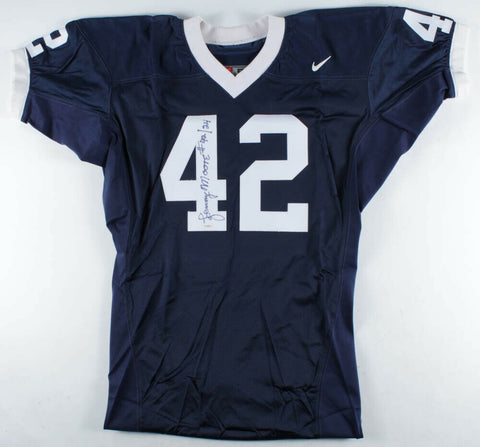 Lenny Moore Signed Penn State Nittany Lions Jersey Inscribed "#42/24" (JSA Holo)