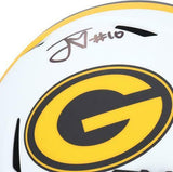 Jordan Love Green Bay Packers Signed Lunar Eclipse Alternate Replica Helmet