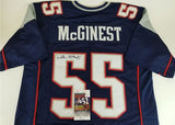 Willie McGinest Signed Patriots Jersey (JSA COA) 3xSuper Bowl Champion L.B.