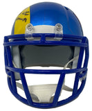 ODELL BECKHAM Jr. Autographed "SB LVI Champs" Rams Mini Helmet FANATICS