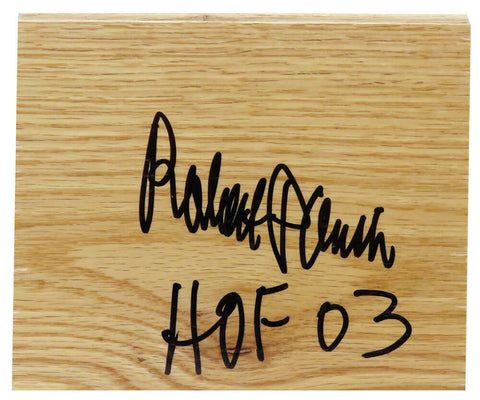Robert Parish (CELTICS) Signed 5x6 Floor Piece w/HOF'03 (SCHWARTZ SPORTS COA)