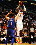 DEANDRE AYTON Autographed Phoenix Suns "Jump Shot" 16" x 20" Photograph STEINER