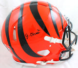 Ja'Marr Chase Autographed Bengals F/S Speed Authentic Helmet -Beckett W Hologram
