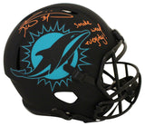 Ricky Williams Autographed Miami Dolphins F/S Eclipse Helmet Weed BAS 28394