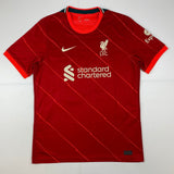 Autographed/Signed Sadio Mane Liverpool Red Soccer Jersey Beckett BAS COA