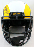 Faulk/Dickerson Signed Rams Lunar Speed Authentic FS Helmet w/HOF-BAW Hologram