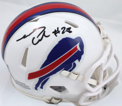 James Cook Autographed Buffalo Bills Speed Mini Helmet-Prova *Black