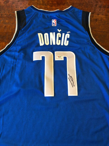 Luka Doncic Autographed Royal Blue Dallas Mavericks Jersey PSA/DNA