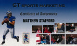 Matthew Stafford Signed Detroit Lions 35x 43 Custom Framed Jersey (GTSM COA)