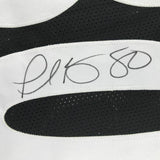 FRAMED Autographed/Signed PLAXICO BURRESS 33x42 Pittsburgh Black Jersey JSA COA