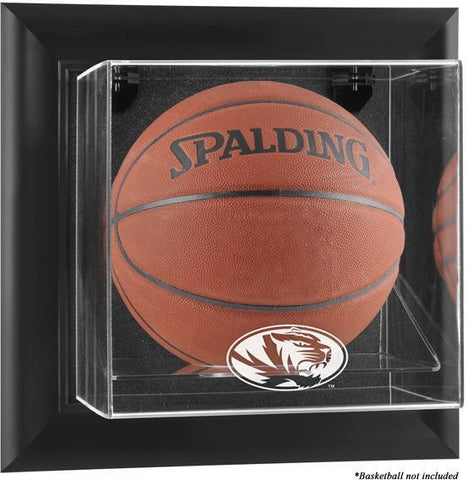 Missouri Tigers Black Framed Wall-Mountable Basketball Display Case