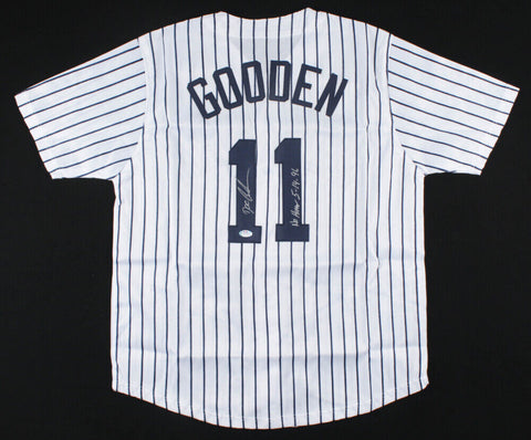 Dwight Gooden Signed Yankees Jersey Inscribed "No Hitter 5-14-96" (PSA COA)