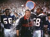 Bill Parcells Signed Giants Mini Helmet (JSA COA) 2xSuper Bowl Champ Head Coach