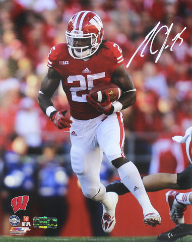 Melvin Gordon Autographed/Signed Wisconsin Badgers Unframed 8x10 Photo