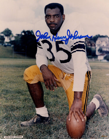 John Henry Johnson Autographed/Signed Pittsburgh Steelers 8x10 Photo 18825