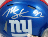Michael Strahan Autographed New York Giants Speed Mini Helmet-Beckett W Hologram