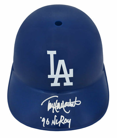 Todd Hollandsworth Signed Dodgers Souvenir Rep Batting Helmet w/ROY 96 -(SS COA)