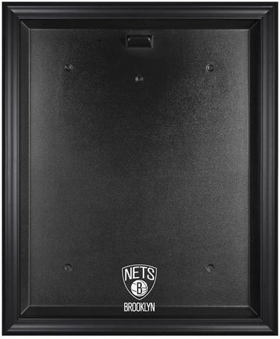 Brooklyn Nets Black Framed Logo Jersey Display Case Authentic